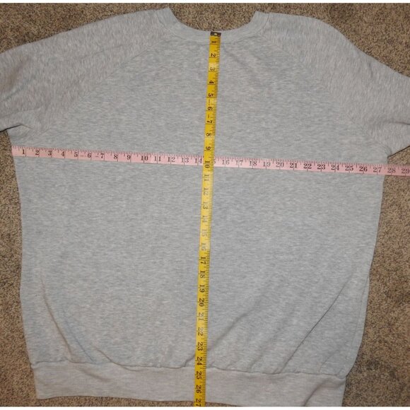 Vintage 1989-1994 Nike Swoosh Gray Label Crew Neck Pullover Sweatshirt Mens 2XLT - Picture 7 of 7